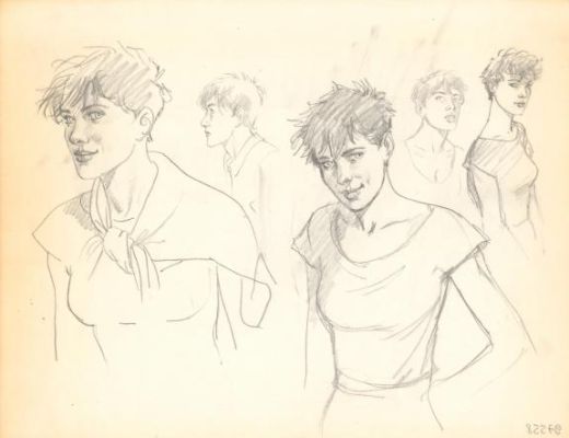 André Juillard | Crayonné original - Le Cahier bleu | Daniel Maghen