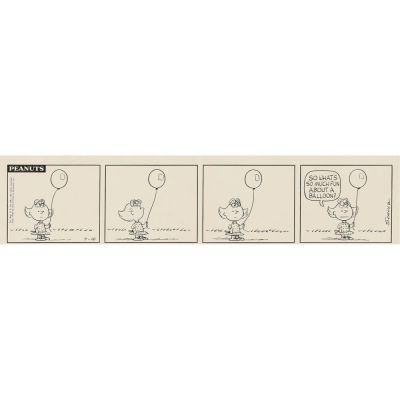 Lot 149 - Schulz Peanuts Original 4-Panel Comic Sally 1962 | Revere Auctions