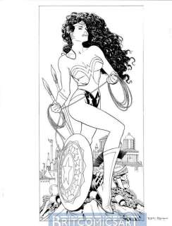Brian Bolland - Wonder Woman Dps Lithograph Artwork By Brian Bolland