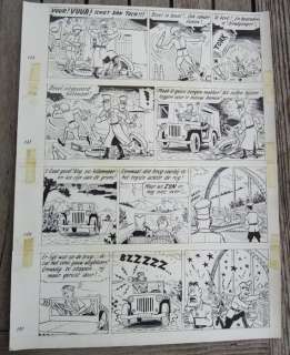 Pom (Jozef van Hove) - 1 Original page - Piet Pienter en Bert Bibber - Buldaarse Rhapsodie - 1958 | Catawiki