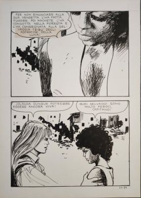 Manara, Milo - 1 Original page - Jolanda #21 - 1972 | Catawiki