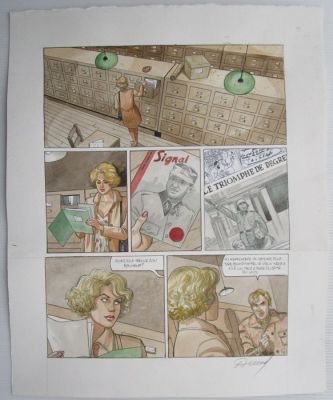 Renaud - 1 Original colour page - D’Encre et de sang - 2014 | Catawiki
