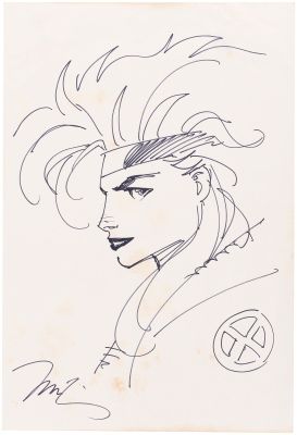 Lot 79 - JIM LEE X-MEN - ROGUE ORIGINAL ART SKETCH. | Hake’s