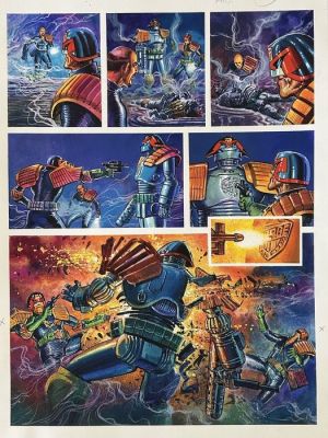 Benet, Manuel - 1 Original colour page - Judge Dredd - No alternative - 1993 | Catawiki