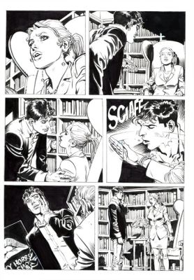 Bigliardo, Daniele - 1 Original page - Dylan Dog Maxi Old Boy #28 - "Svegliarsi ieri" - 2016 | Catawiki