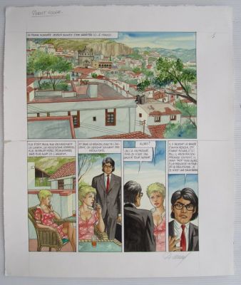 Renaud - 1 Original colour page - Jessica Blandy - La Route de Jessica T2 - Piment rouge - 2009 | Catawiki