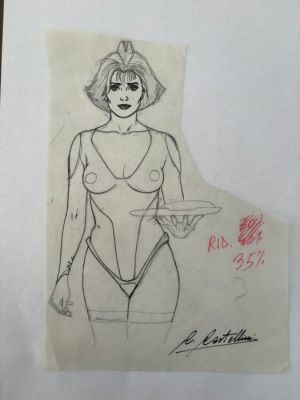 Castellini, Claudio - 1 Original preliminary drawing - Nathan Never - 1991 | Catawiki