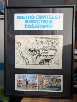 Mézières, Jean-Claude - 1 Original drawing - Valerian et Laureline - Métro Châtelet direction Cassiopée - 1980 | Catawiki
