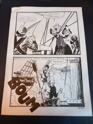 Milo Manara, Jolanda de Almaviva n. 42 - tavola originale - 1 table originale - 1971