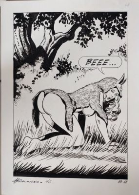 Balzano Birago - 1 Original drawing - Zora La Vampira - 89-68 - 1976 | Catawiki