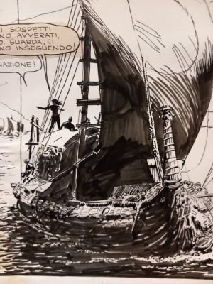 Manara, Milo - 1 Original page - Jolanda de Almaviva - #42 "La ballata della regina" | Catawiki