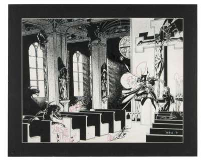 "SPAWN" #5 JASON PEARSON ORIGINAL COMIC BOOK PIN-UP ART.