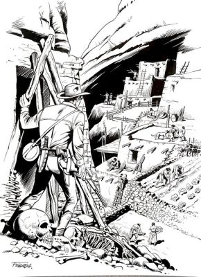 Francesco Gamba - 1 Original drawing - Tex | Catawiki