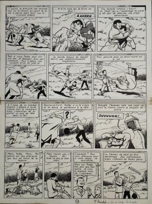 Craenhals, François - 1 Original page - Pom et Teddy - Pom et Teddy le microfilm - 1971 | Catawiki