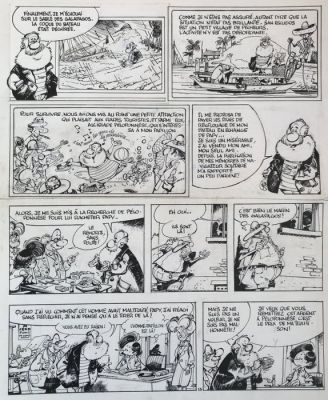 Wasterlain, Marc - Original page - Docteur Poche - L’île des hommes papillons | Catawiki