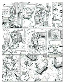 Planche originale 12 d‘ASPIC DETECTIVES DE L‘ETRANGE Tome 3 Deux ch‘tis Indiens par Jacques LAMONTAGNE