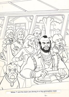 Stan Goldberg & Jim Mooney - 1 Original page - Mr. T / The A-Team - Fight Fair | Marvel Ruby-Spears - 1984