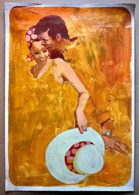 Félix Mas - 1 Huile sur toile - Romántica - 1975 | Catawiki