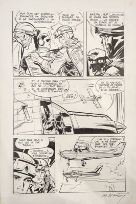 Weinberg, Albert - 1 Original page - Dan Cooper - Tintin sélection - 1970‘
