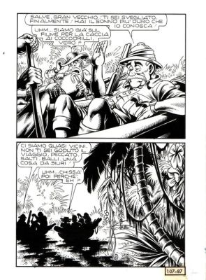 Piffarerio, Paolo - 4 Original page - Alan Ford #107-85 - "Safari alla rogna"-"Alta finanza" - 1978 | Catawiki