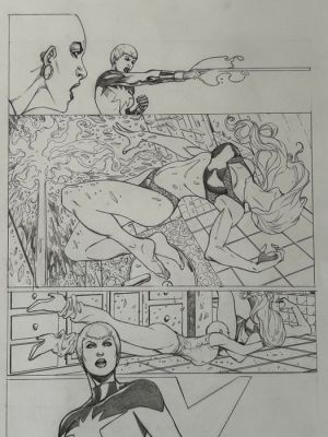 Lopresti, Aaron - 1 Original page - Captain Marvel - #21 - 2004 | Catawiki