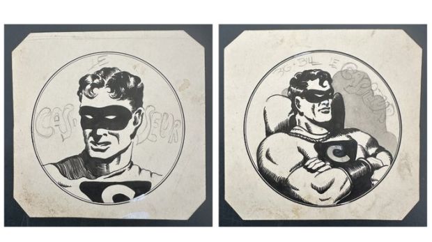 Chott - 1 Original drawing - Fantax présente Big bill le casseur - 1950