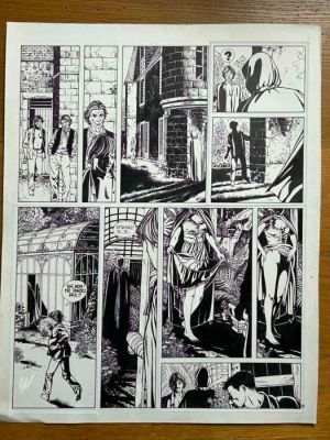 Makyo, Pierre - 1 Original page - Grimion gant de cuir T3 - La Petite Mort, planche 40 - 1987 | Catawiki