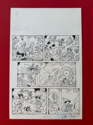 Sergio Aragones - 1 Original drawing - Pinocchio Cartoon for MAD - 2018 | Catawiki