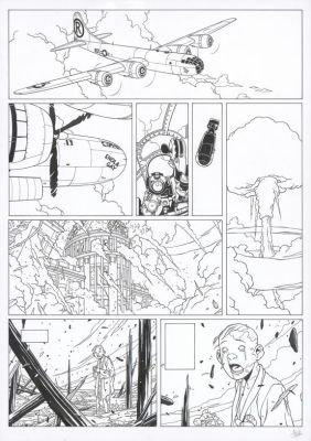 Jean-Christophe Thibert | Planche originale n° 1 - La théorie du chaos - Kaplan & Masson | Daniel Maghen