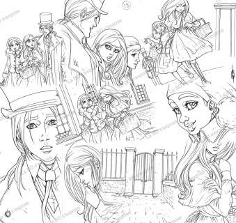 Nora MORETTI - Planche Originale crayonnée Princesse Sara Tome 3 P18