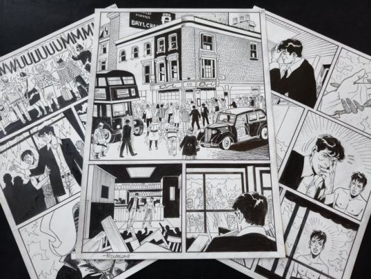 Montanari, Giuseppe - 3 Original page - Dylan Dog | Catawiki