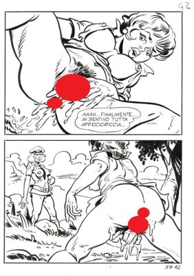 Angiolini, Sandro - 6 Original page - La Poliziotta #59 - 1982 | Catawiki