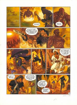 Enrico Marini | Planche originale n°48 - L’Aile Blanche - Gipsy | Daniel Maghen