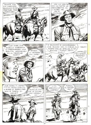 Letteri, Guglielmo - 1 Original page - Tex #406 - "Uomini crudeli" - 1994 | Catawiki