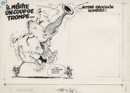 André Franquin 1924-1997 | Il mérite un coup de trompe | Artcurial
