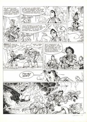 Crisse | Planche originale n°8, lettrage apposé sur le support dans le phylactère de la case n°1 - Secteur WBH3 - Kookaburra | Daniel Maghen