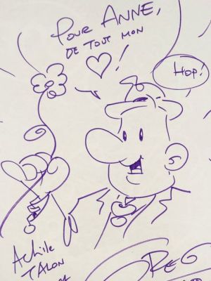 Greg (Regnier, Michel) - 1 Original drawing - Achille Talon contre docteur Chacal et Mister Bide - 1987 | Catawiki