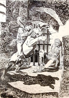 Muzzi, Virgilio - 1 Original drawing - Tex Willer - Senza titolo | Catawiki