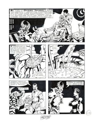 Bonazzi, Germano - 3 Original page - Nathan Never Gigante #5 - "Nemo" - 2000 | Catawiki