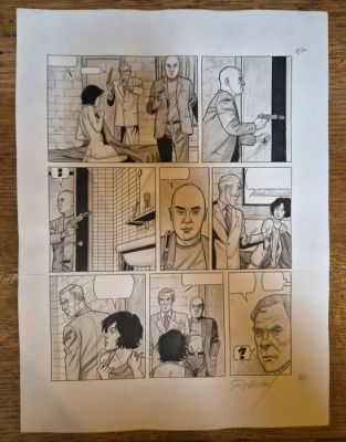 Renaud - 1 Original page - Les Crabes - Arte,Pagina original pg.27 | Catawiki