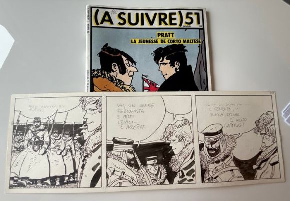 Pratt, Hugo - 1 Original page - Corto Maltese - La Jeunesse de Corto Maltese - 1981 | Catawiki