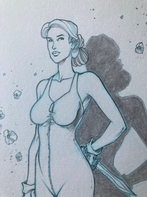 N Malfin - 1 Original drawing - golden city - Amber | Catawiki