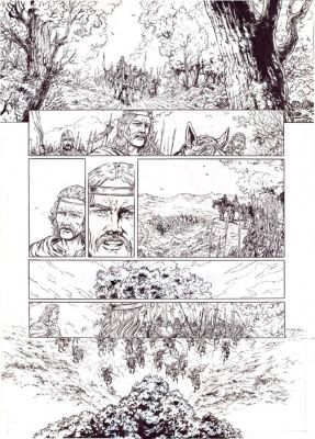 Lemercier, Gwendal - 1 Original page - ils ont fait l’histoire - Charlemagne, planche 7 - 2014 | Catawiki