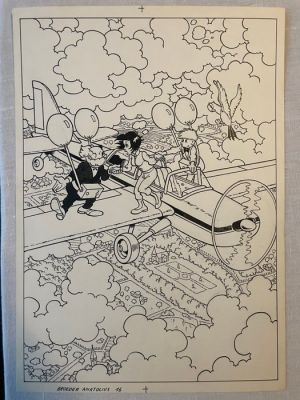 Jef Nys - 1 Original page - Jommeke - Broeder Anatolius pagina 16