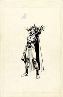 Buscema, John - OFFICIAL HANDBOOK OF THE MARVEL UNIVERSE 1983-84 #7 Pin-Up | ComicConnect