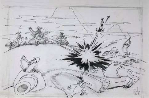 Picha/Big Bang. Dessin original illustrant une scè… | 68 Art Auction