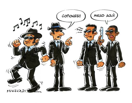 Joan C. Marco | Original drawing – Men in Black – Marco | Origin Of Comics