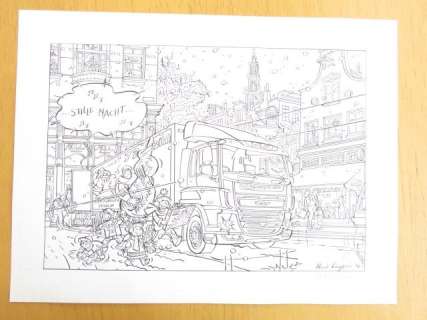 Kuijpers, Henk | Originele tekening  - Kleurplaat DAF Trucks  - (2014) | Catawiki