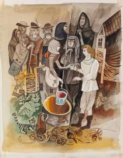 Zbigniew Rychlicki (1922 - 1989) | Zbigniew Rychlicki | "U złotego źródła: baśnie polskie", ilustracja książkowa, 1967 | Desa Unicum