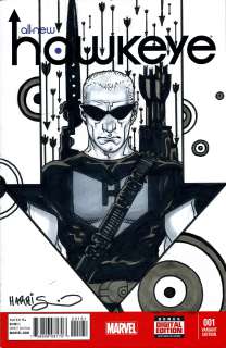 Tony Harris | All-New Hawkeye #1 Clint Barton Sketch Cover TH | Abel Original Art
